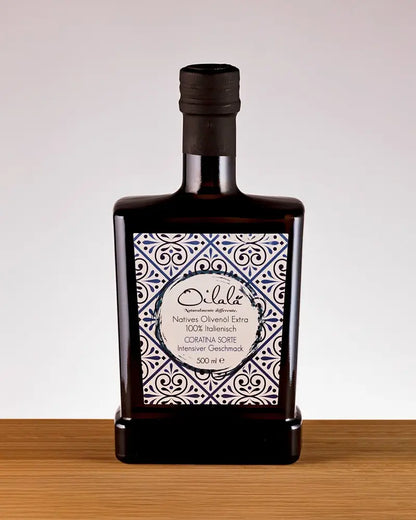 Flasche Coratina Sorte Natives Olivenöl von Oilalà