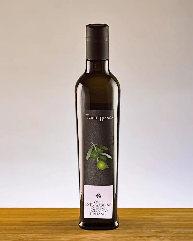 Flasche Leccio del Corno Olio Extravergine di Olivia Biologico Italiano von Torre Bianca